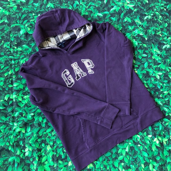Gap Hoodie Medium Sweatshirt Plaid 